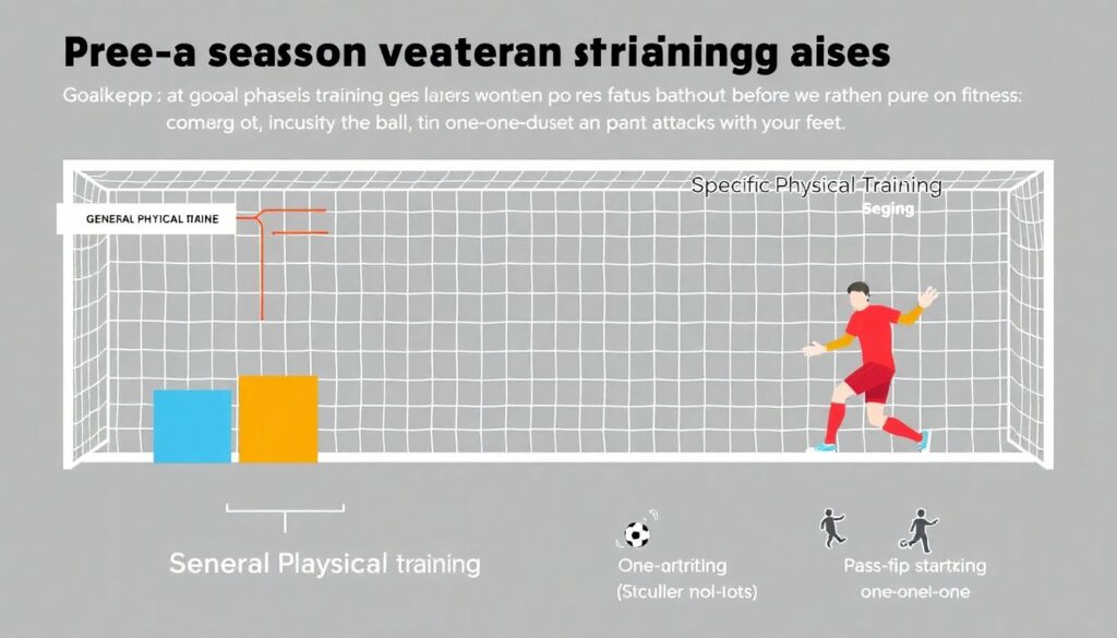 Этапы тренировочного цикла вратаря на сезон - иллюстрация