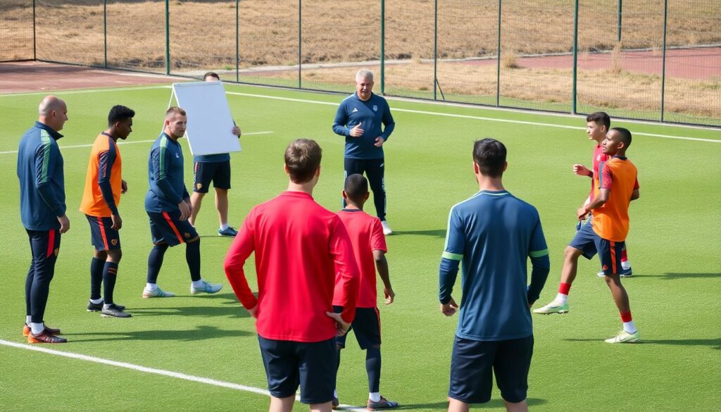 Обучение выходу из ворот под давление - иллюстрация