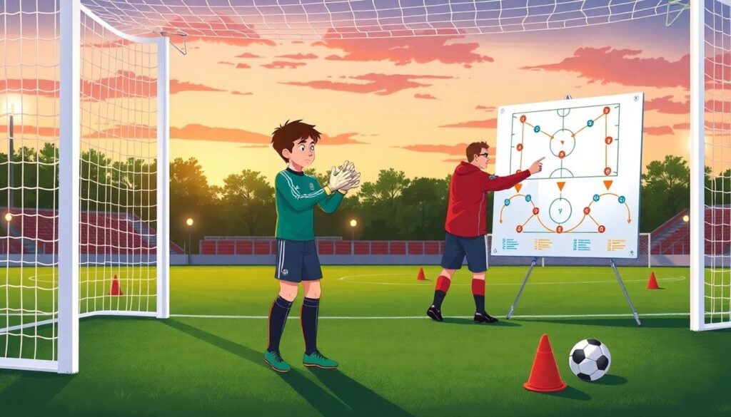 Тренировочные программы на неделю для начинающих вратарей - иллюстрация