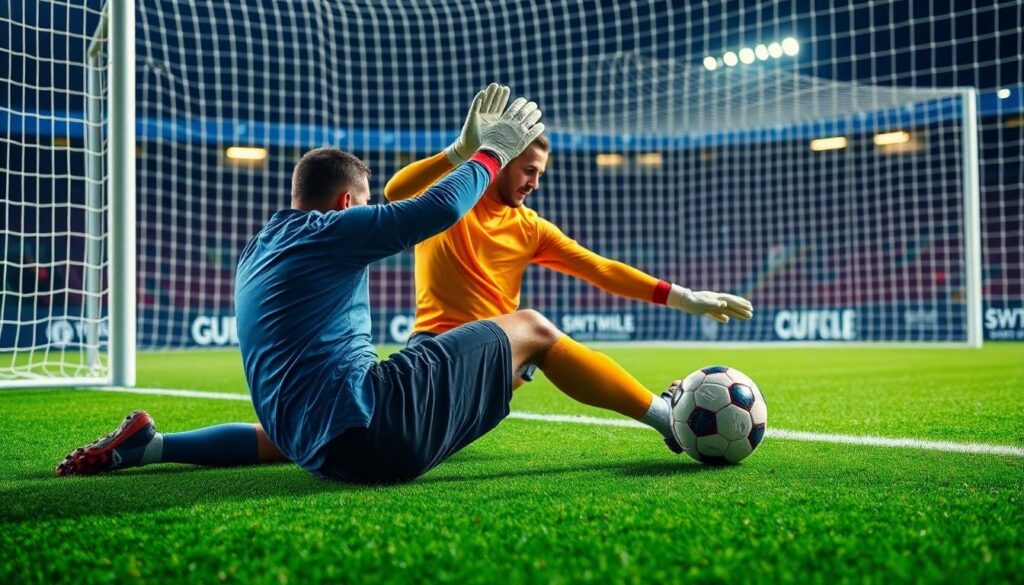 Как избежать травм коленей у вратарей: профилактика - иллюстрация