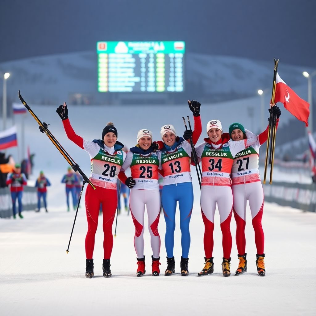 Белорусские биатлонисты выиграли смешанную эстафету Кубка Содружества в Раубичах