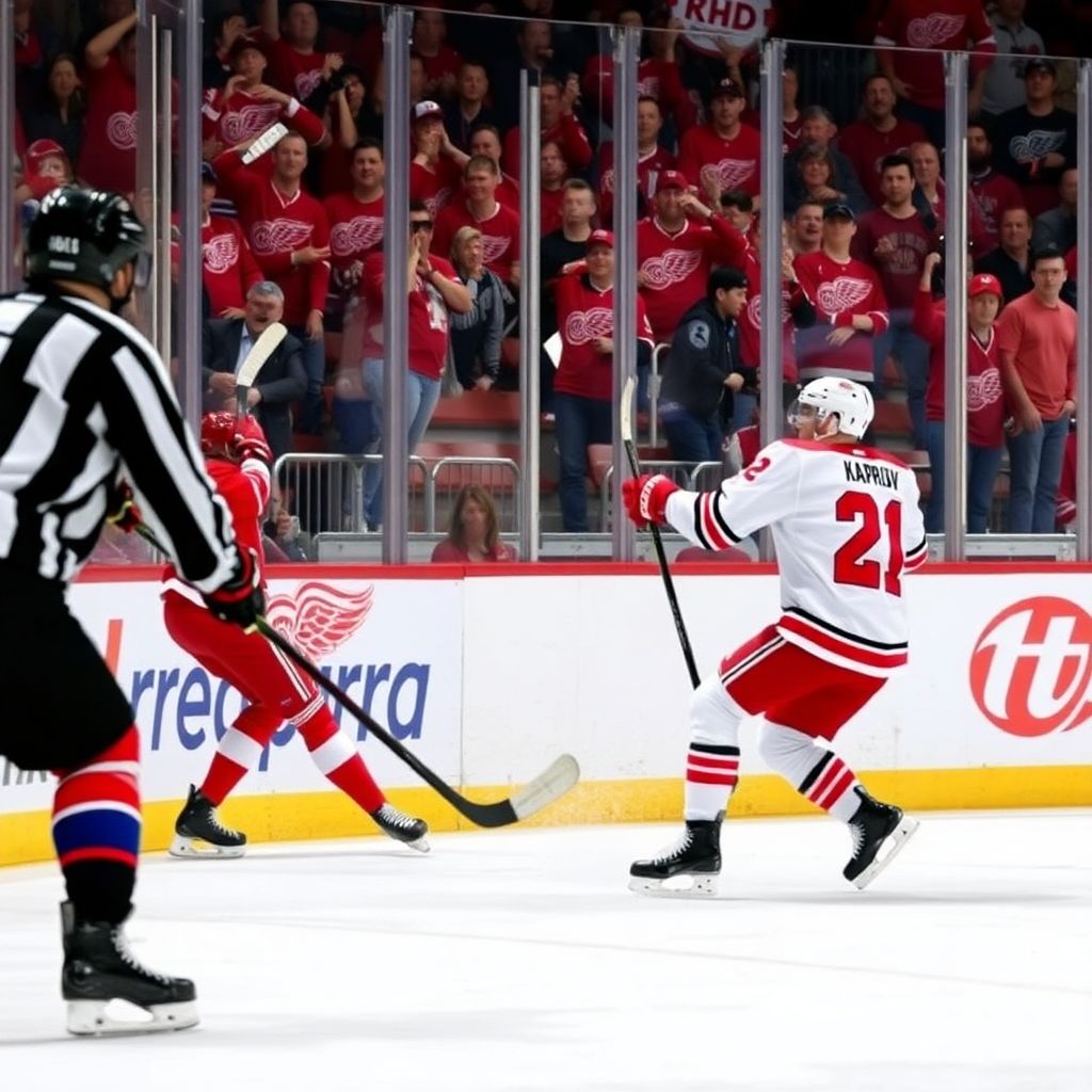 Капризов оформил хет-трик и победу Миннесоты в триллере с Детройтом